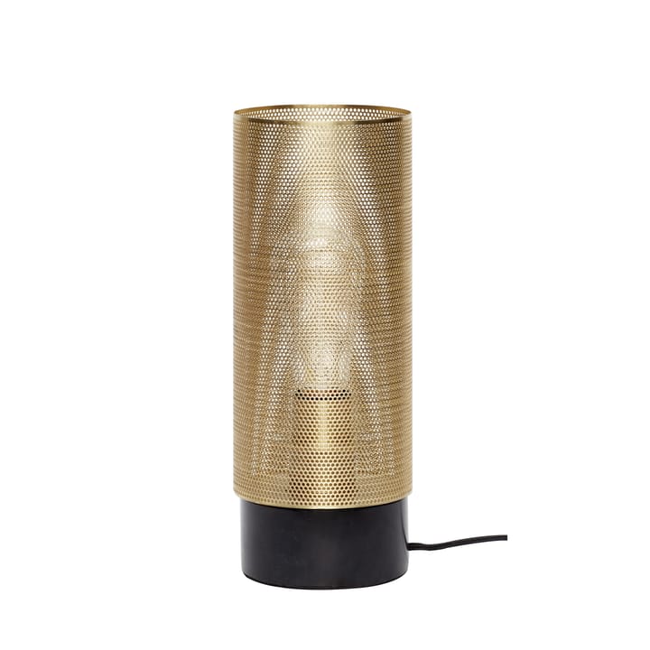 Bordlampe Ø12 cm - Sort marmor - Hübsch