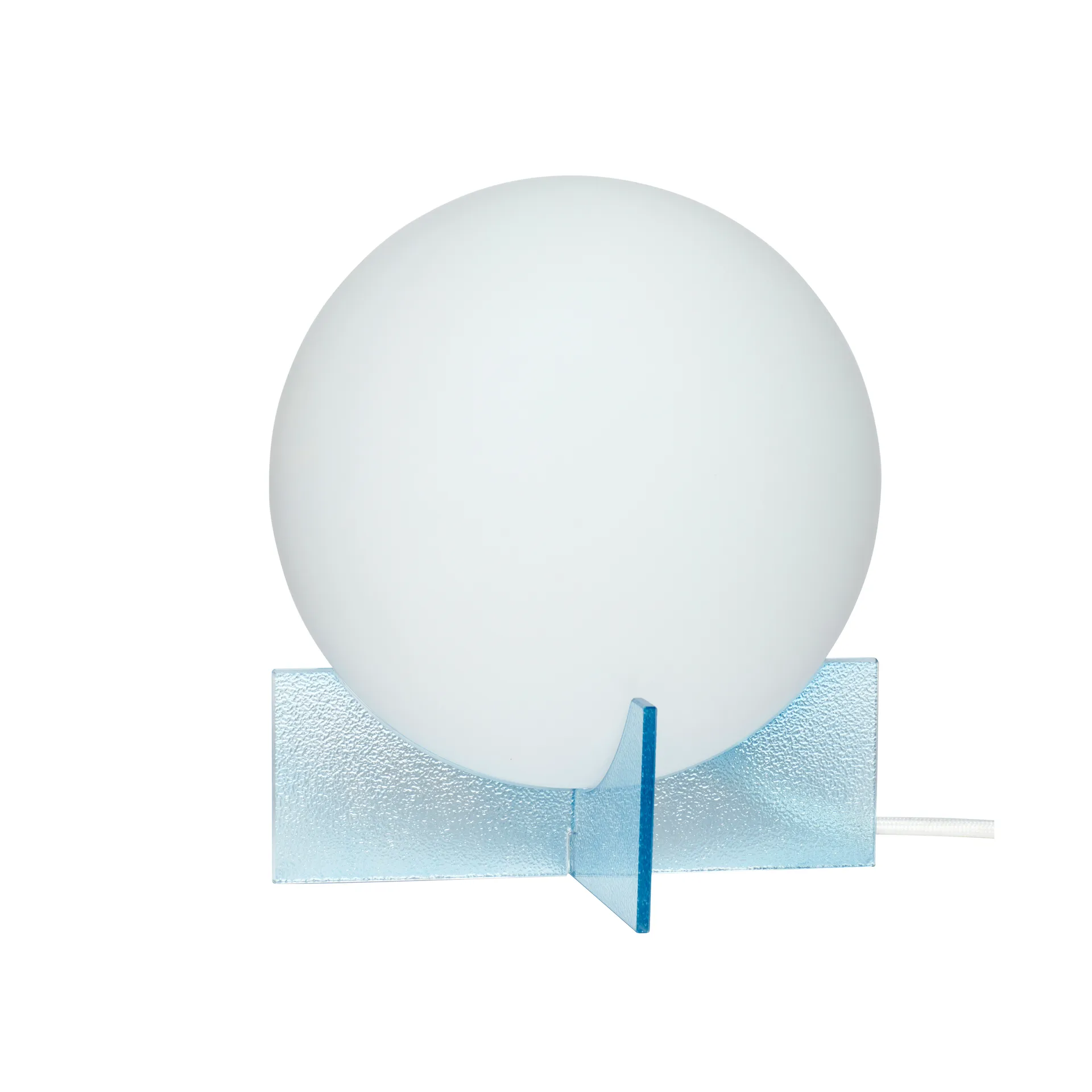 Bordlampe Ø20 cm, Opal-blå Hübsch Interior
