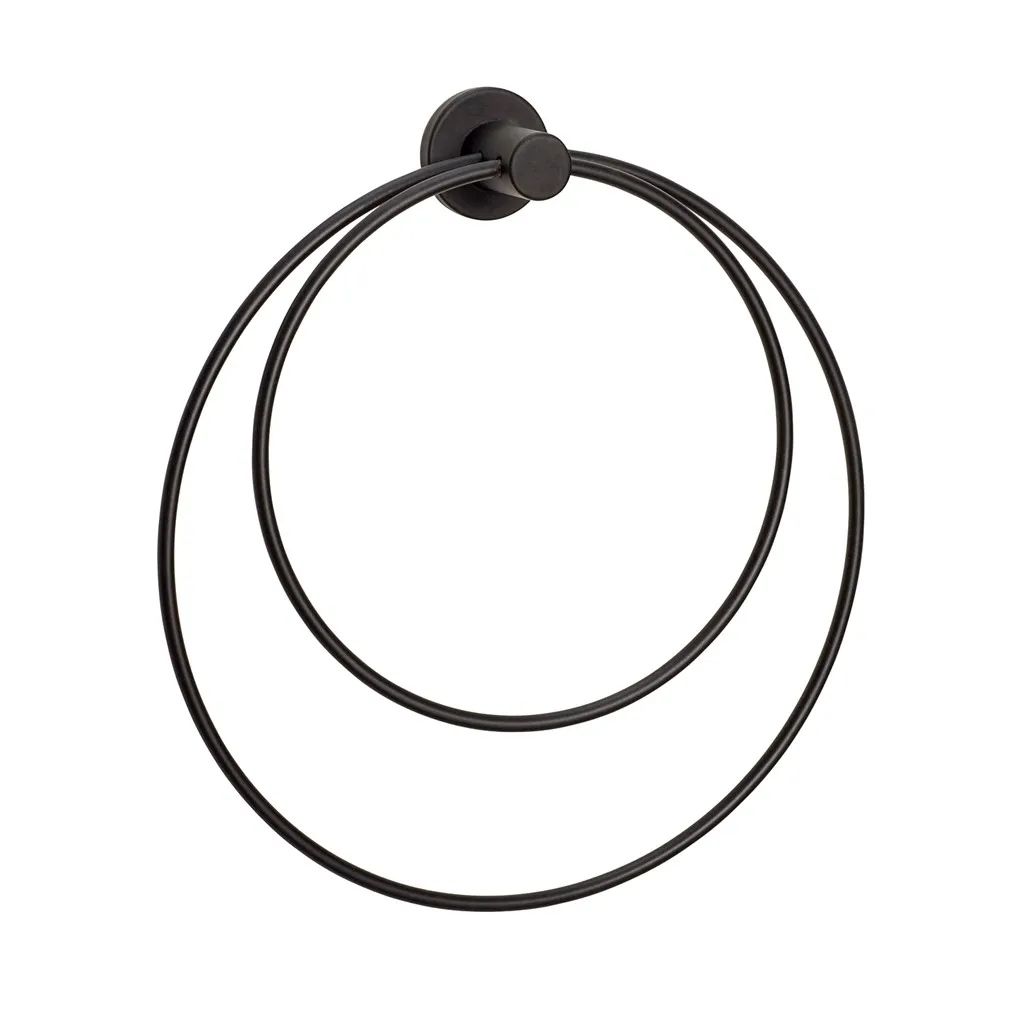 Håndklædeholder, Sort Hübsch Interior