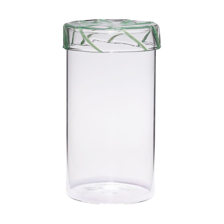 Heir opbevaringsglas tall - Green - Hübsch