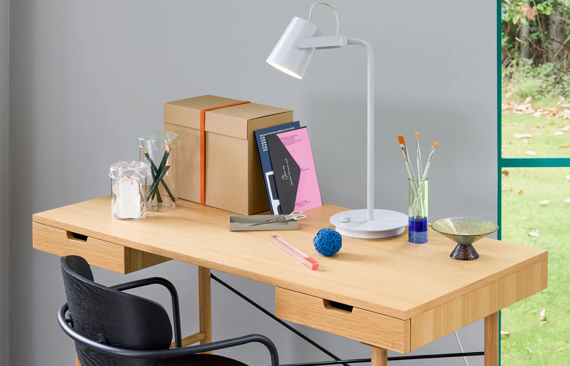 Heir opbevaringsglas tall, Green Hübsch Interior