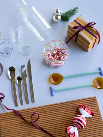 Her opbevaringsglas low - Yellow - Hübsch Interior