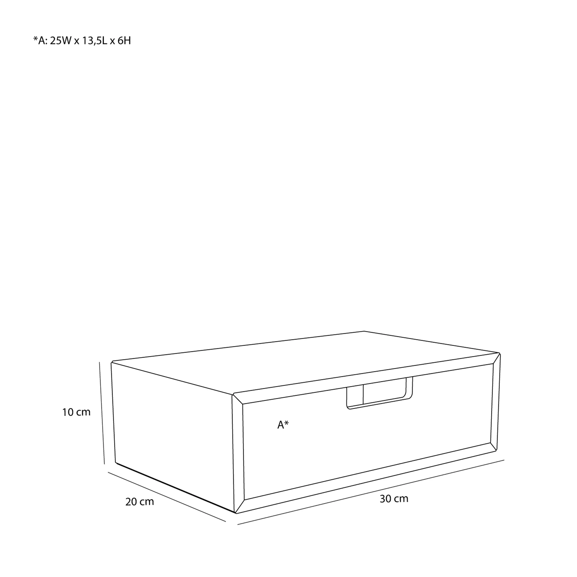 Hide opbevaringskasse, Eg, 30x20x10 cm Hübsch