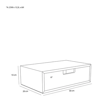 Hide opbevaringskasse - Eg, 30x20x10 cm - Hübsch