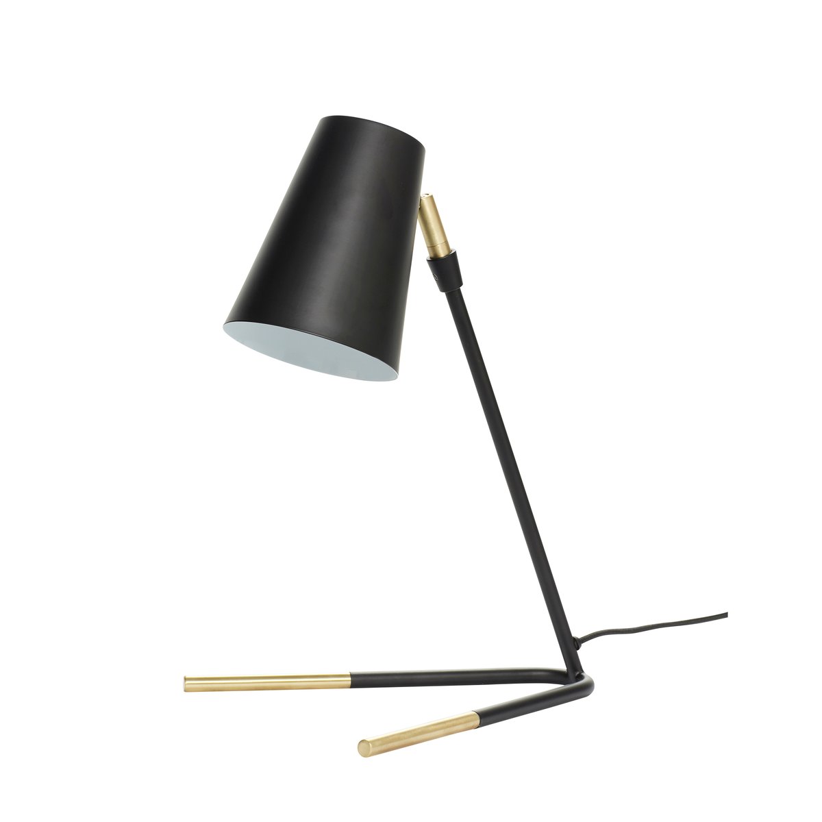 Hübsch Hübsch bordlampe H46 cm Messing-sort