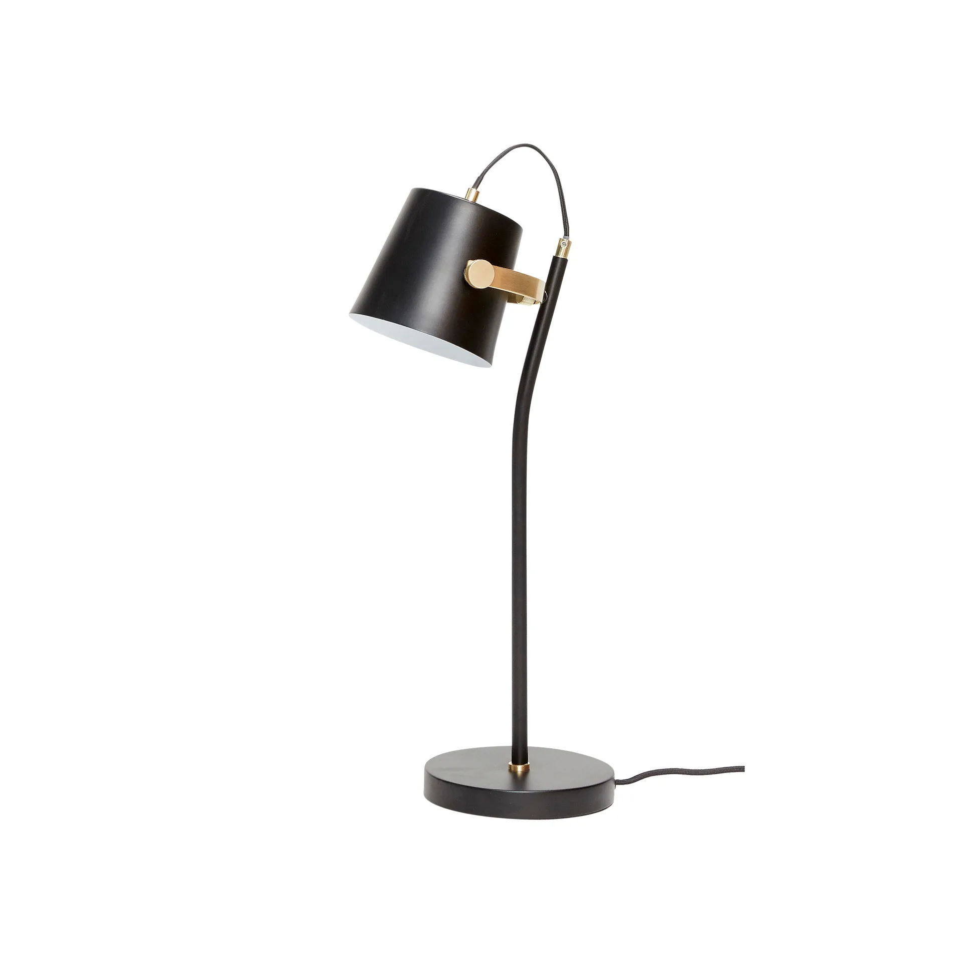 Hübsch bordlampe H58 cm, Sort-messing Hübsch