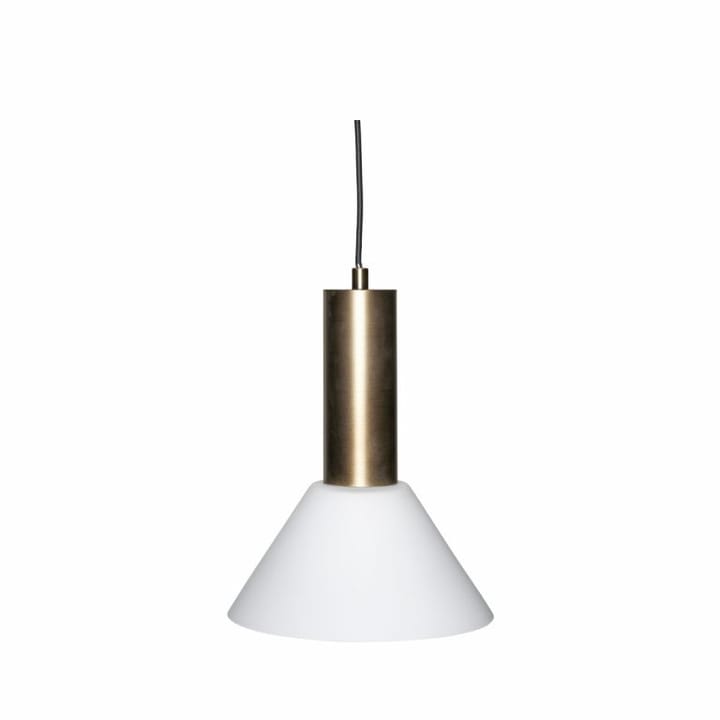 Kontrast loftlampe 28 cm - Messing-hvid - Hübsch