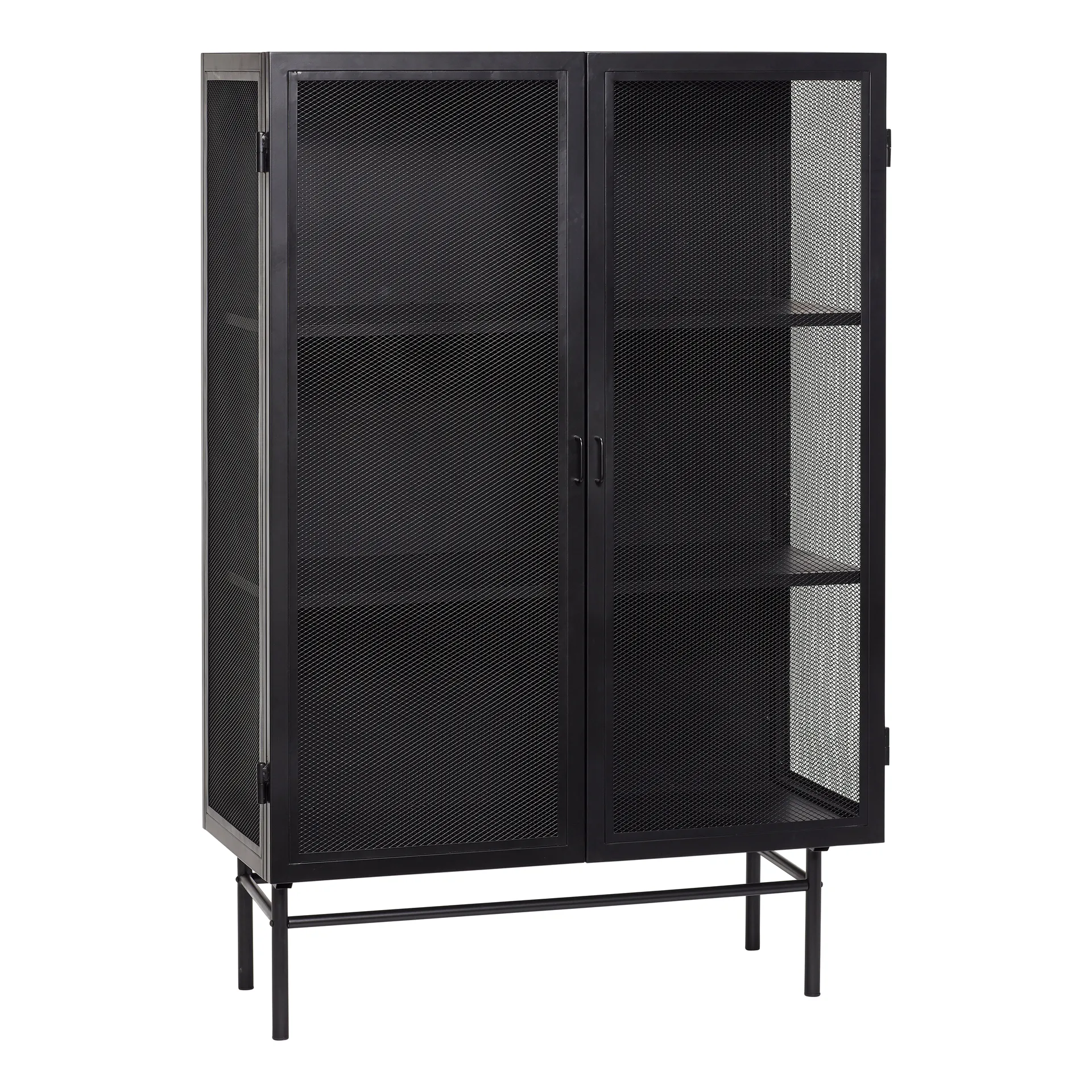 Metalskab 100x45x150 cm, Sort Hübsch Interior
