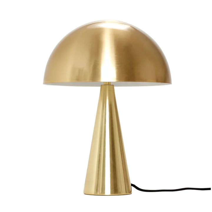 Mush bordlampe - Brass, mini 34 cm - Hübsch