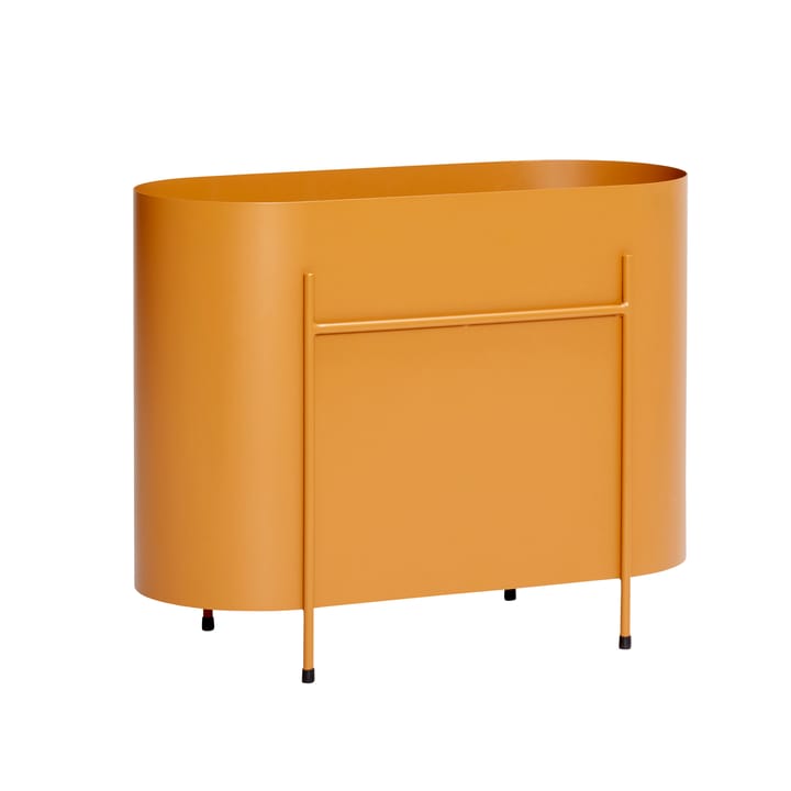 Oblongt blomsterbord 60x47 cm - Metal-orange - Hübsch