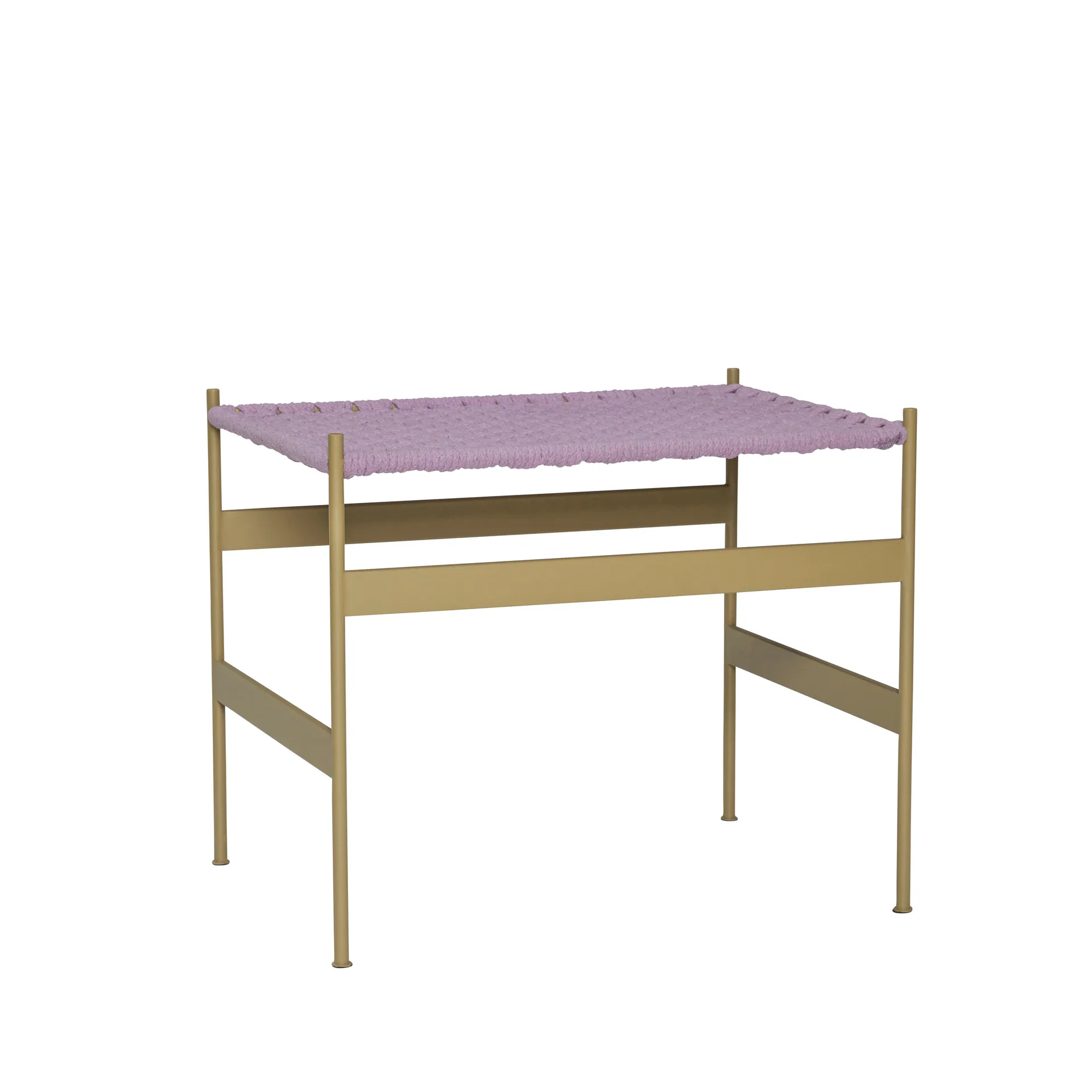 Peri bænk Lilla 56x47 cm, Lila-khaki Hübsch