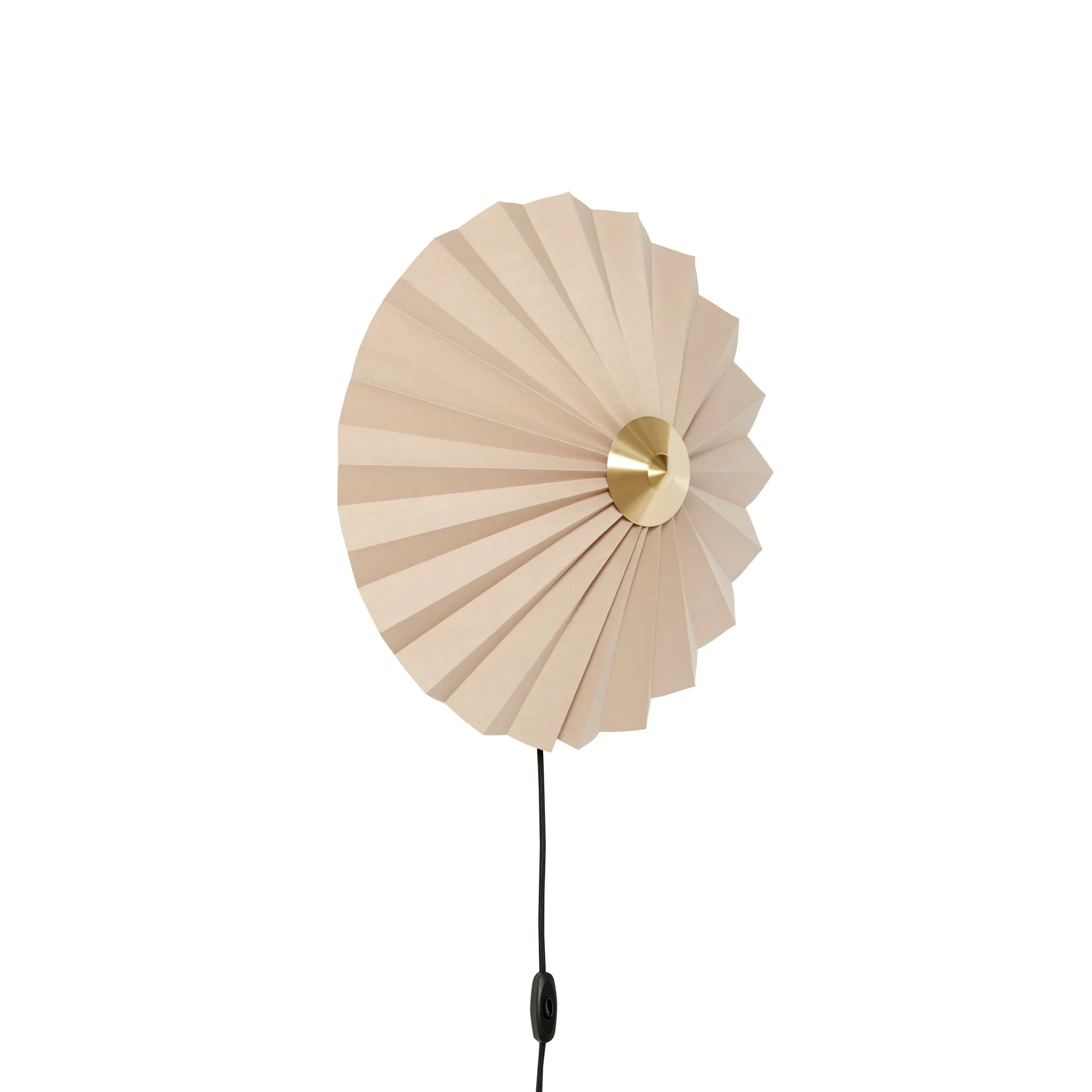 Pliss væglampe, Beige Hübsch Interior