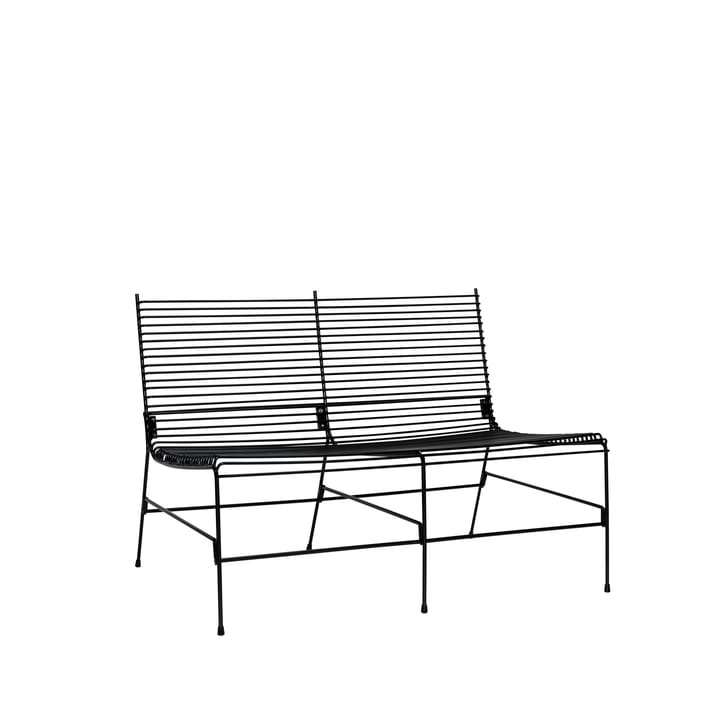 String bænk udendørs 121x88 cm - Sort - Hübsch