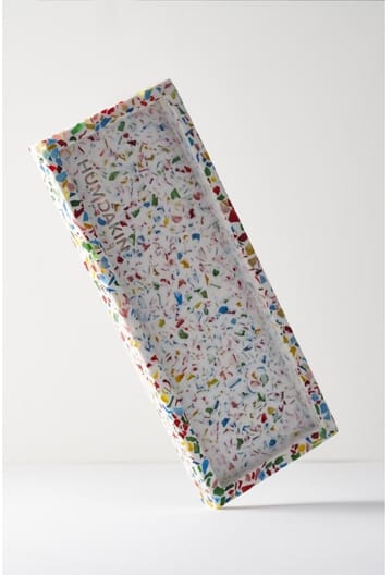 Humdakin Terrazzo bakke 10x25 cm - Rainbow - Humdakin