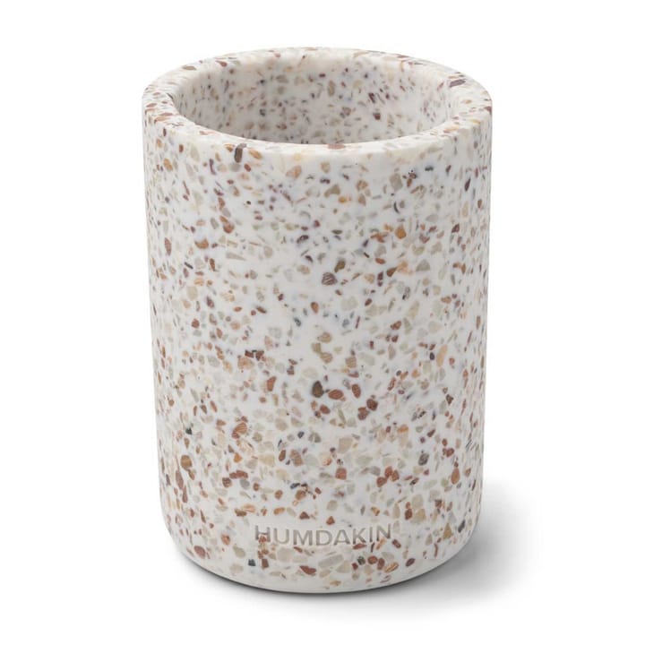 Humdakin Terrazzo vase Ø10 cm, White/Brown Humdakin