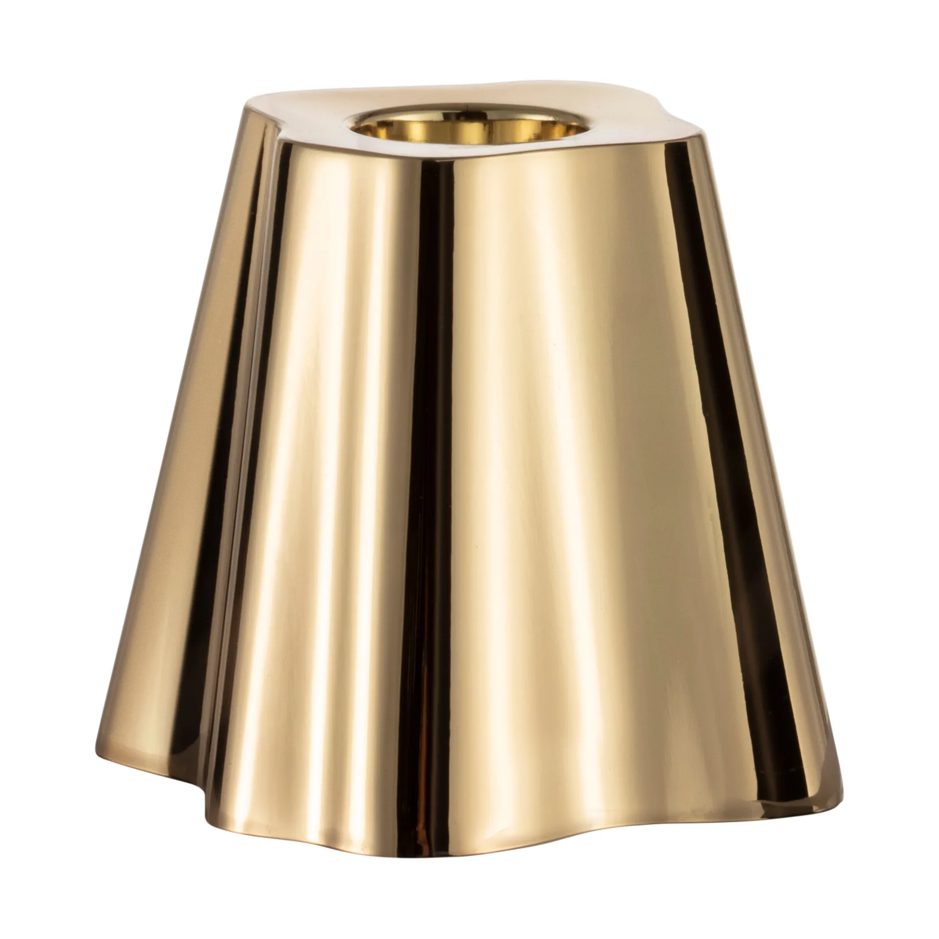Aalto lysestage 65 mm, Messing Iittala