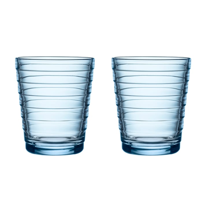 Aino Aalto drikkeglas 2 stk - 22 cl, Aqua Iittala