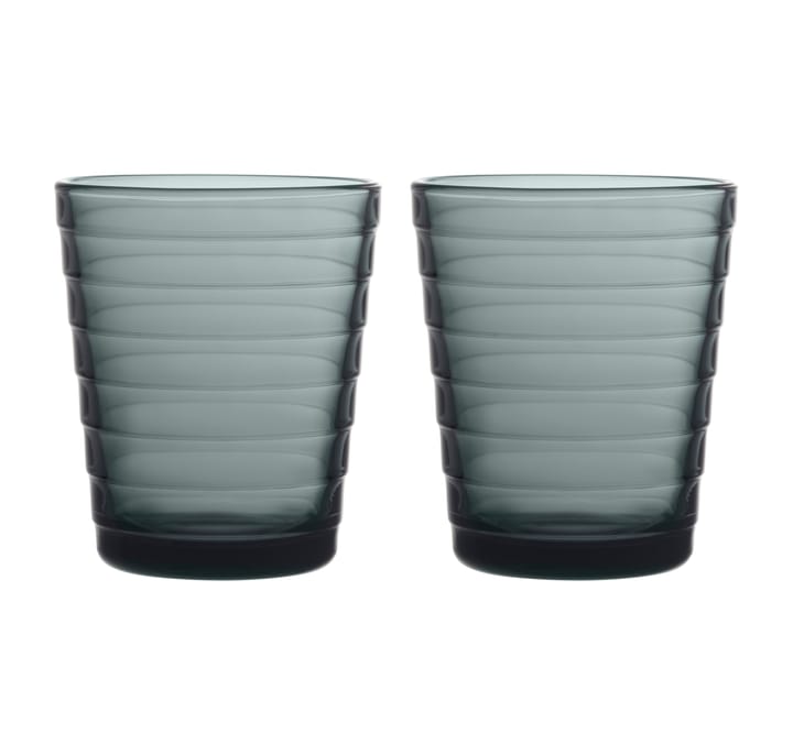 Aino Aalto drikkeglas 2 stk - 22 cl - Mørkegrå - Iittala