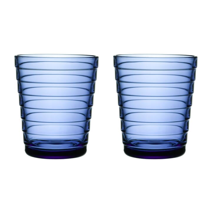 Aino Aalto drikkeglas 2 stk - 22 cl, Ultra marineblå Iittala