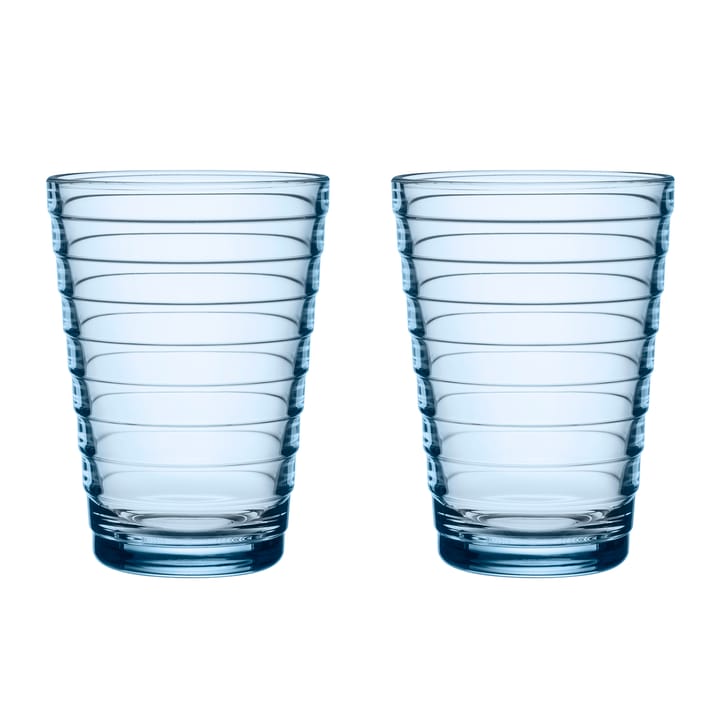 Aino Aalto drikkeglas 2 stk - 33 cl, Aqua Iittala