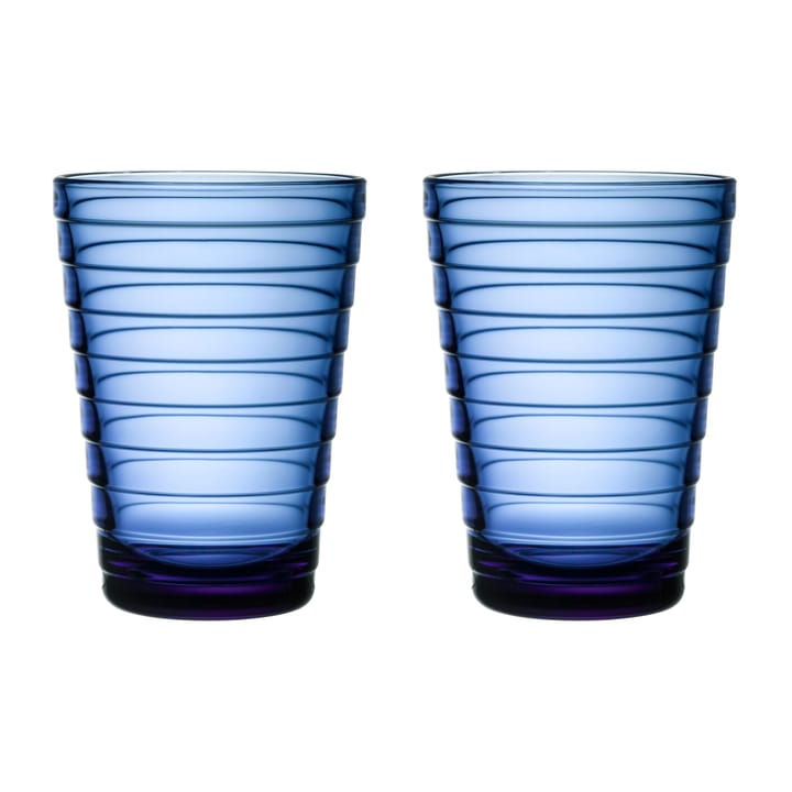 Aino Aalto drikkeglas 2 stk - 33 cl, Ultra marineblå Iittala
