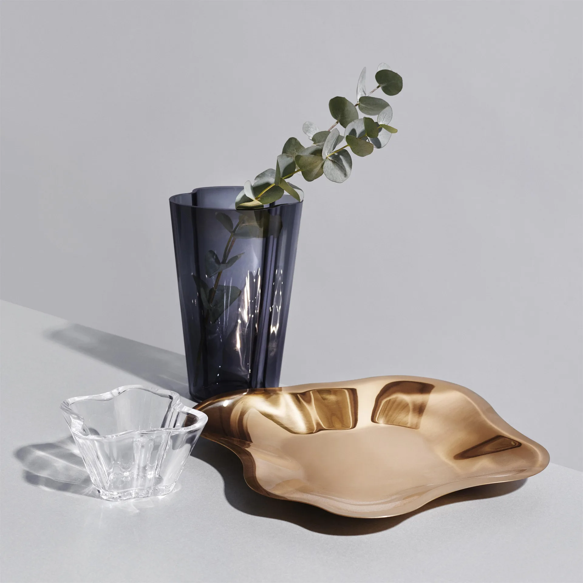 Alvar Aalto skål 75 mm, klar Iittala