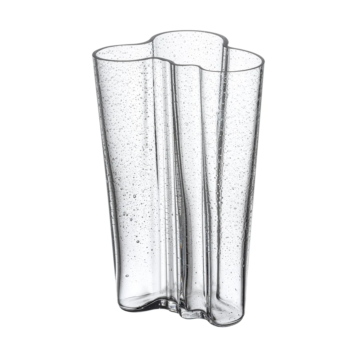 Iittala Alvar Aalto vase 200 mm Bobleglas gennemsigtig, jubilæumsudgave