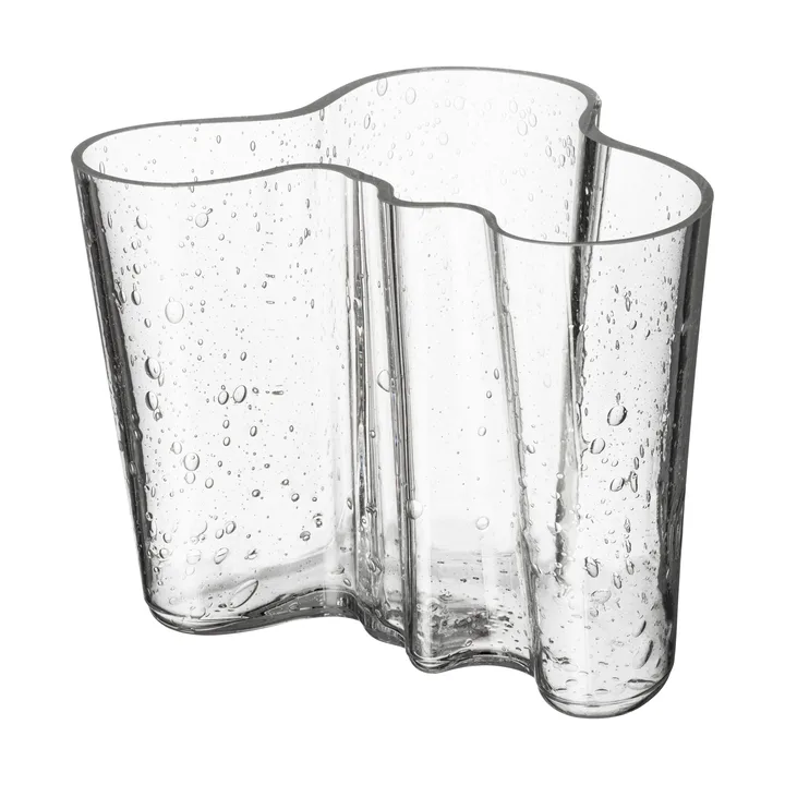 Alvar Aalto vase jubilæumsudgave 120 mm - Bobleglas gennemsigtig - Iittala