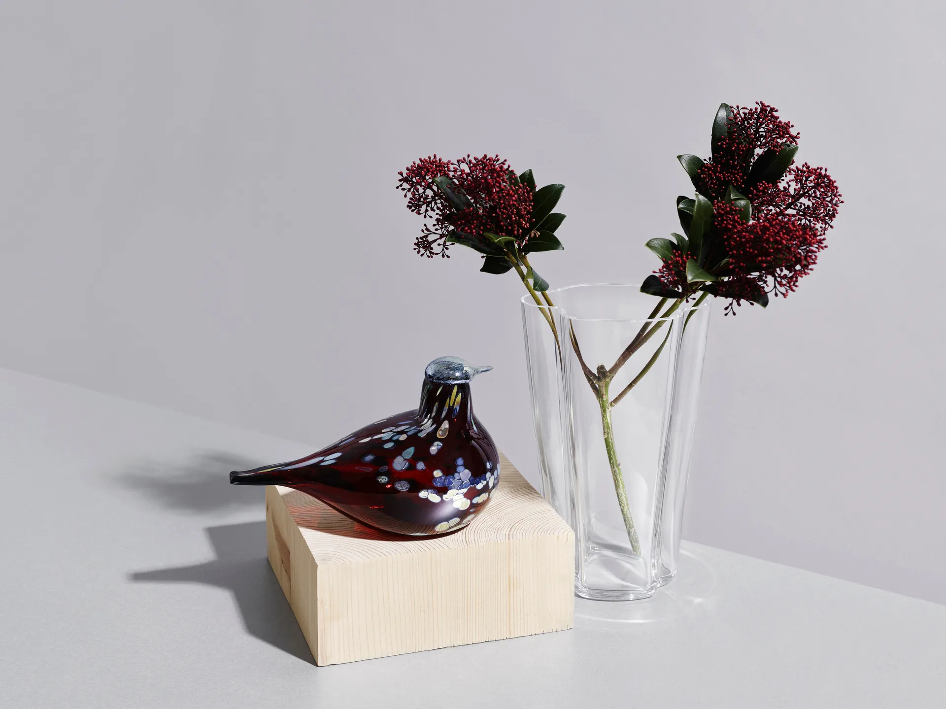 Birds by Toikka, rubinfugl Iittala