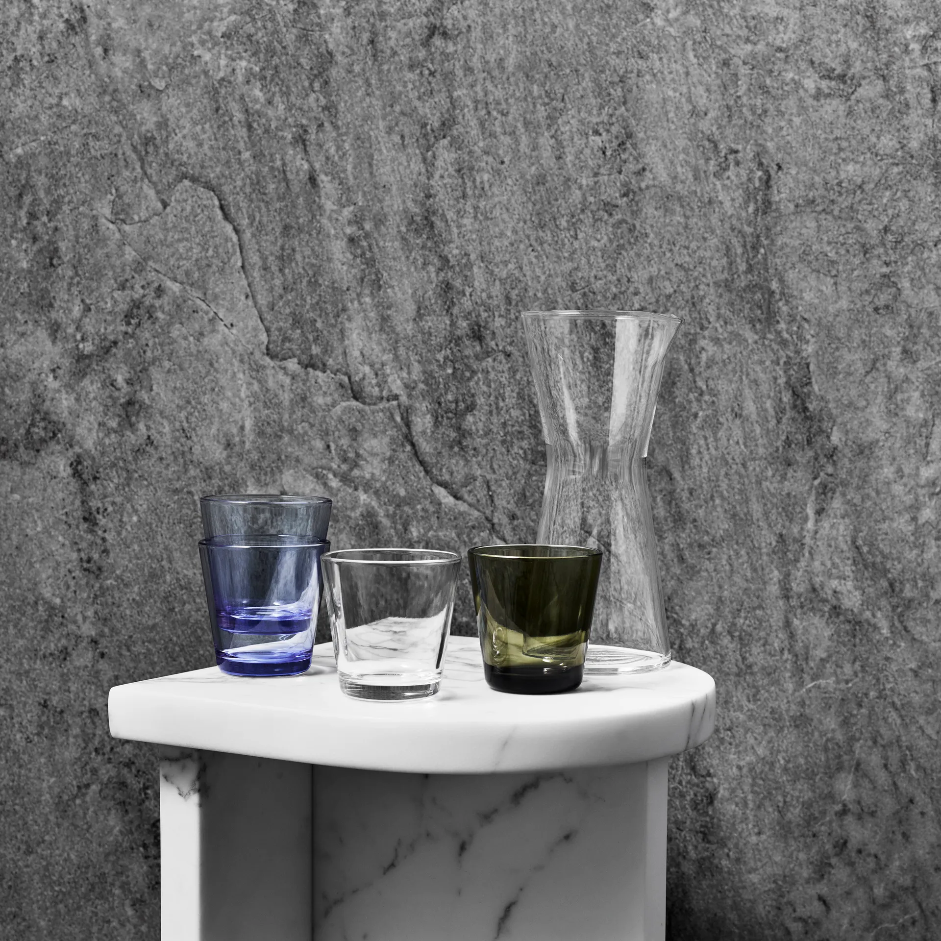 Kartio glas 21 cl 2 stk, mosswgrøn Iittala