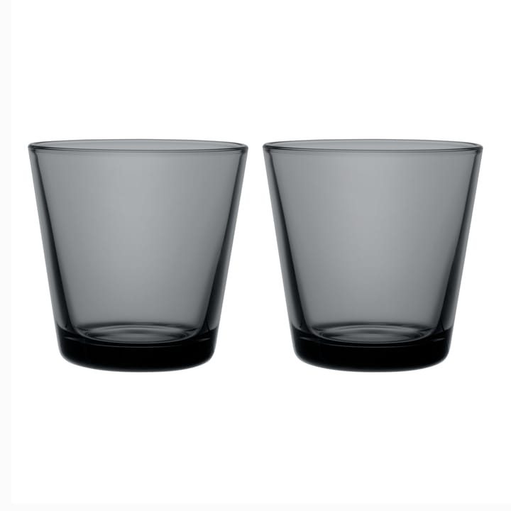 Kartio glas 21 cl 2 stk, Mørkegrå Iittala