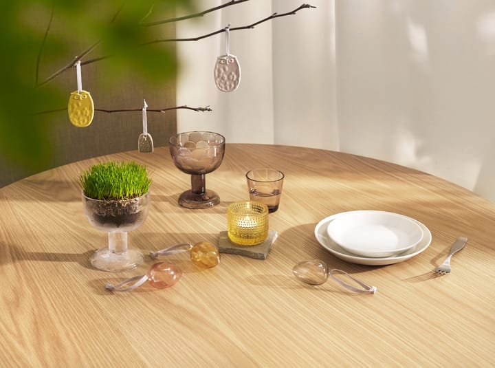 Kastehelmi fyrfadslysestage, Citrongul Iittala