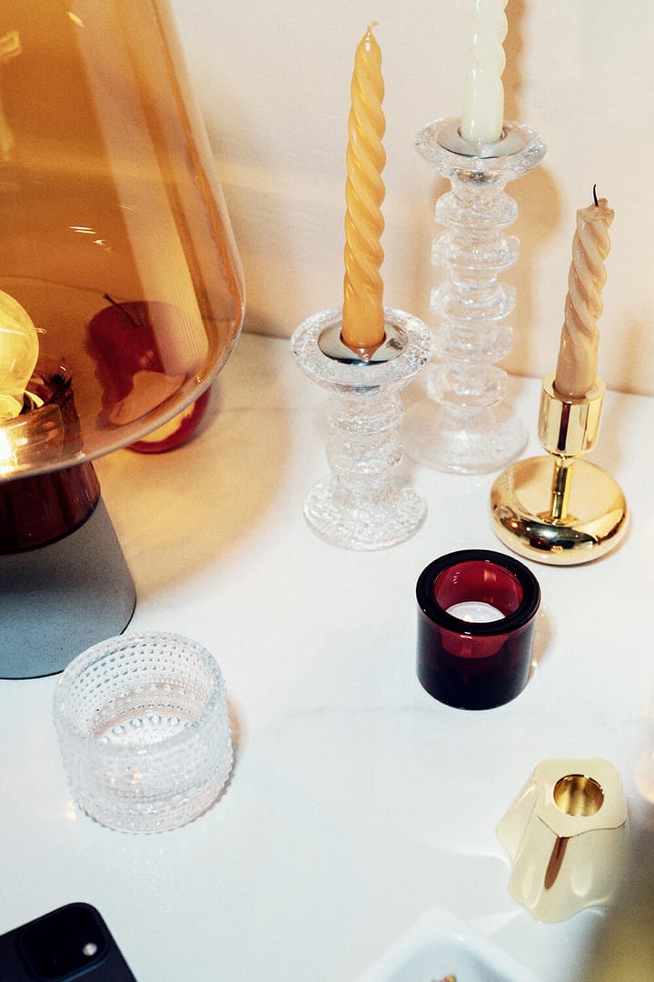 Kastehelmi fyrfadslysestage, klar Iittala