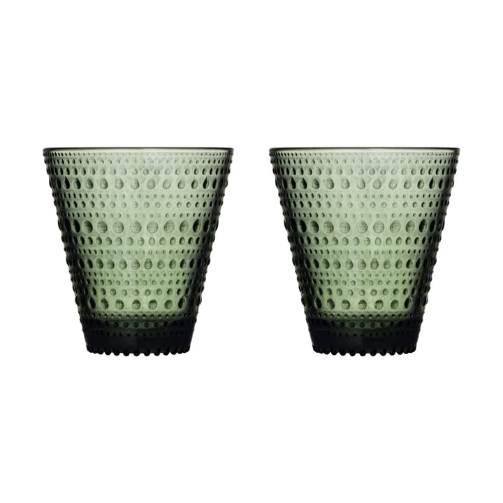 Kastehelmi glas 30 cl 2 stk - Fyrretræsgrøn - Iittala