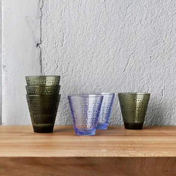 Kastehelmi glas 30 cl 2 stk - mosegrøn - Iittala