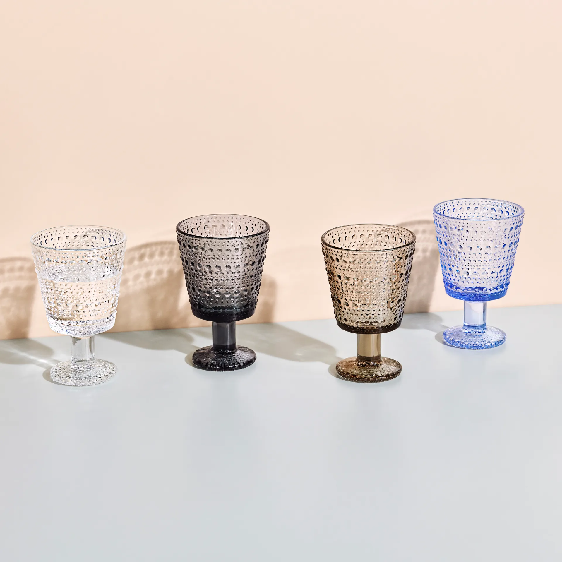 Kastehelmi glas på fod 26cl 2 stk, Aqua Iittala