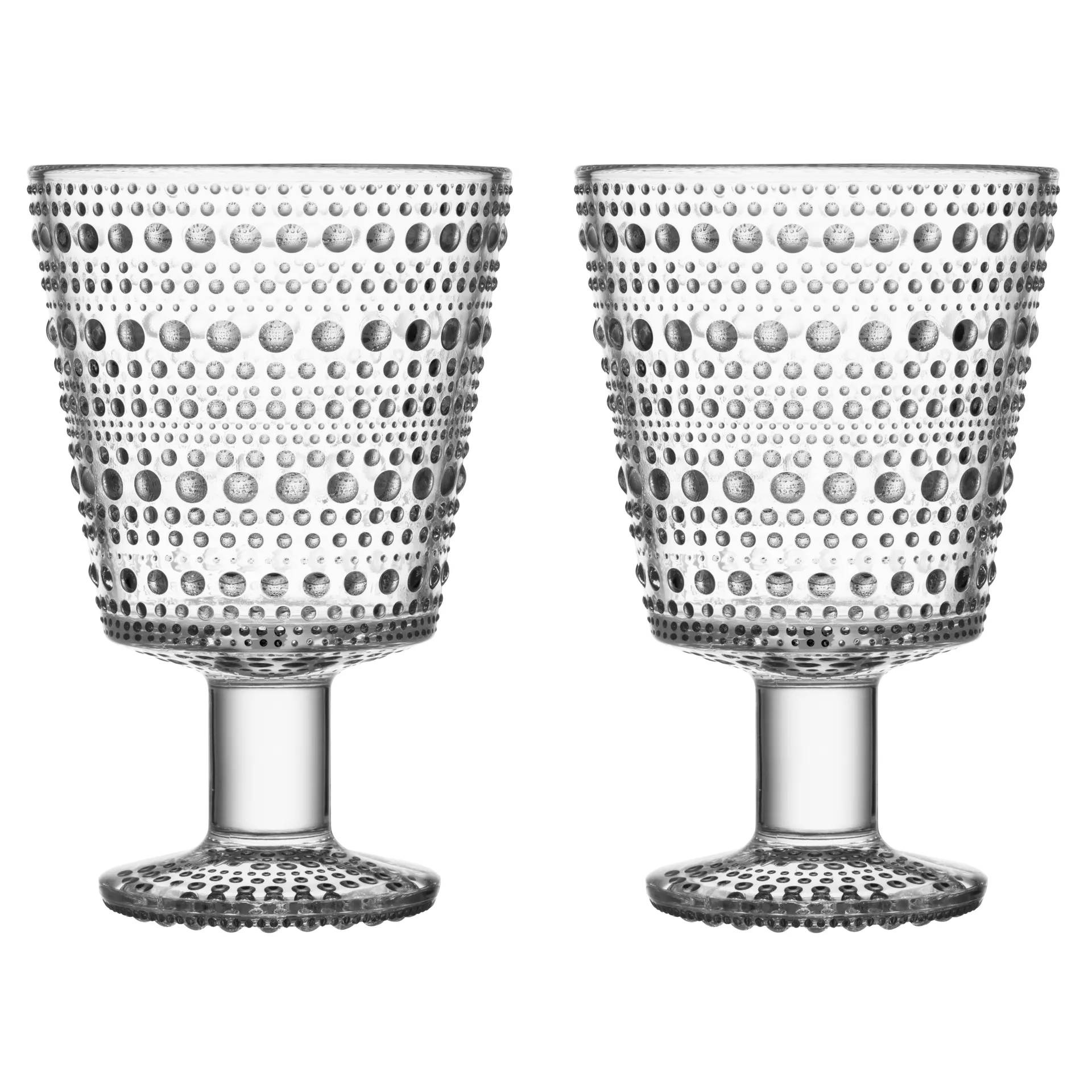 Kastehelmi glas på fod 26cl 2 stk, Klar Iittala