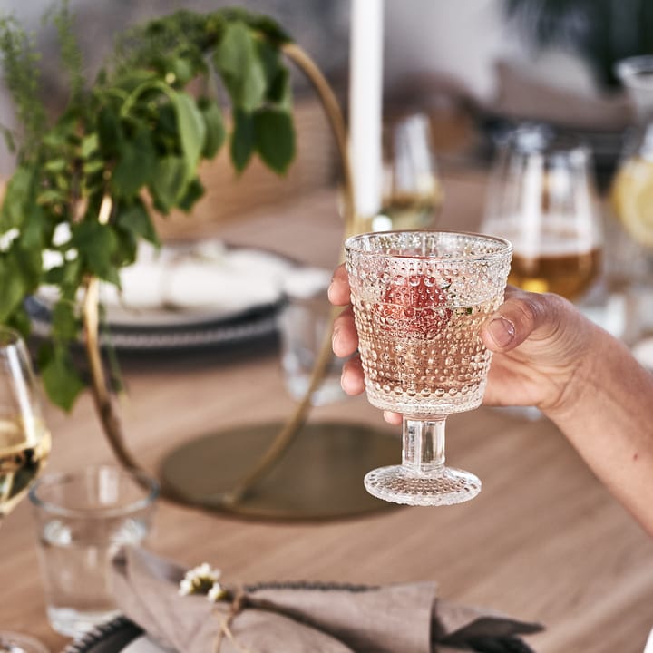 Kastehelmi glas på fod 26cl 2 stk, Klar Iittala