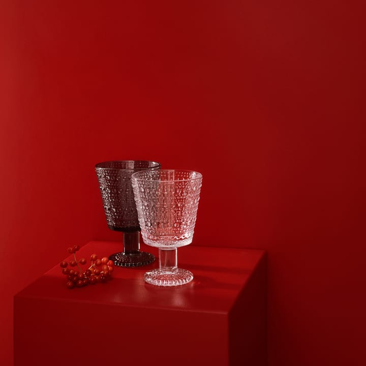 Kastehelmi glas på fod 26cl 2 stk, Klar Iittala