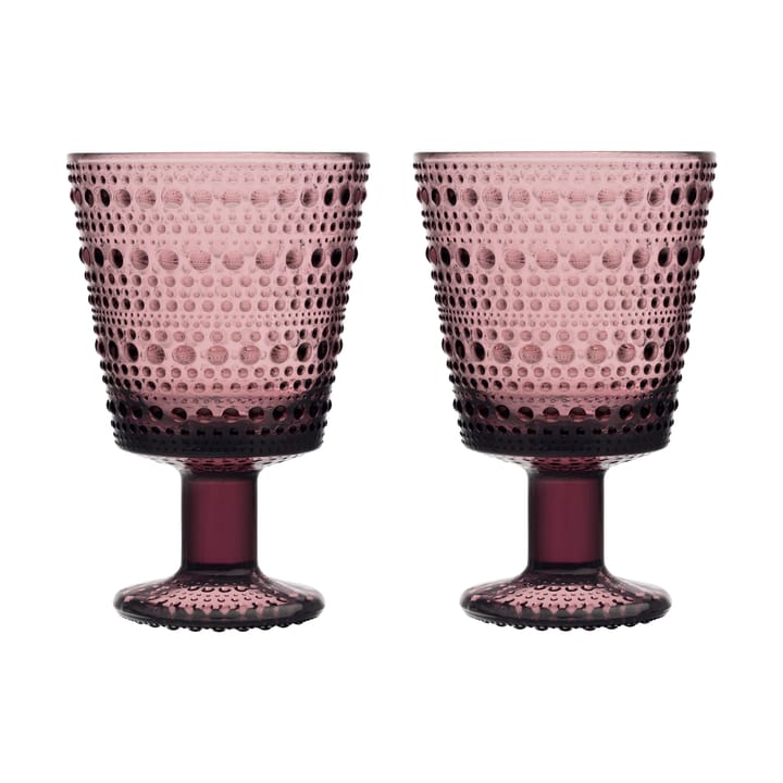 Kastehelmi glas på fod 26cl 2 stk - Lyng - Iittala