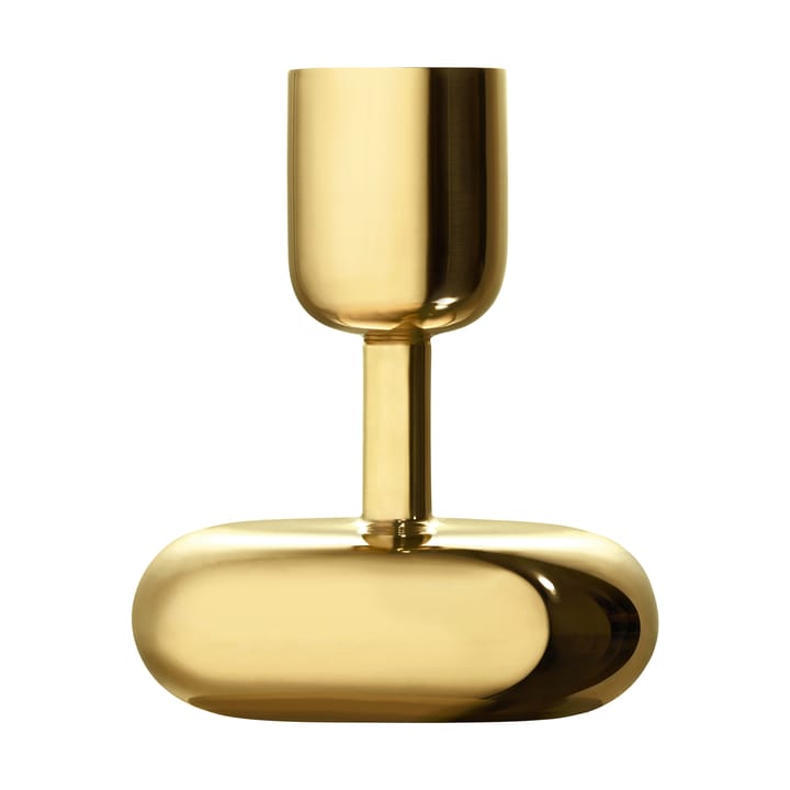 Nappula lysestage messing - lille 107 mm - Iittala