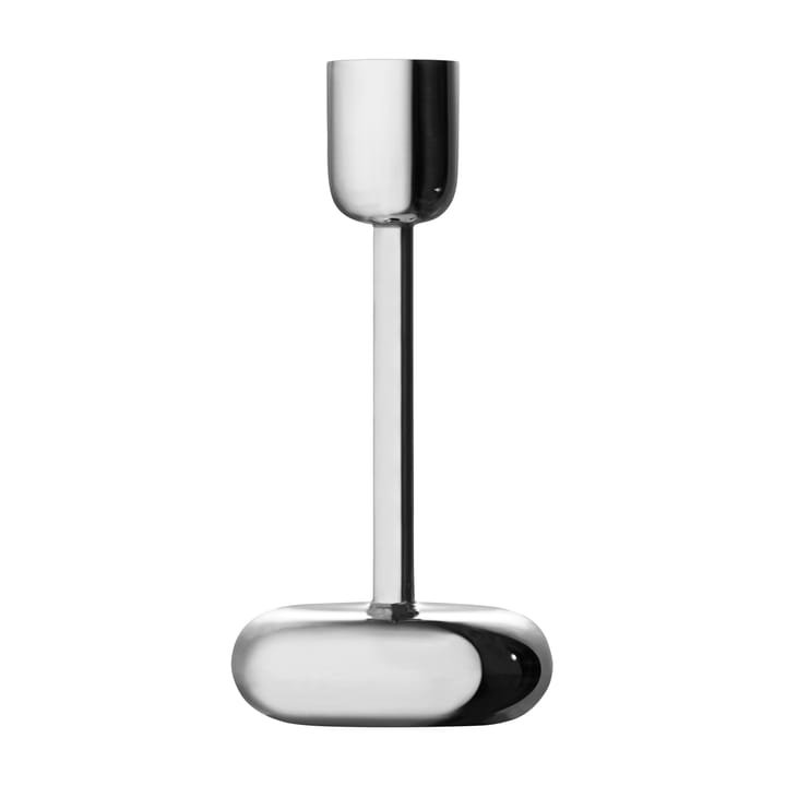 Nappula lysestage stål - stor 183 mm - Iittala