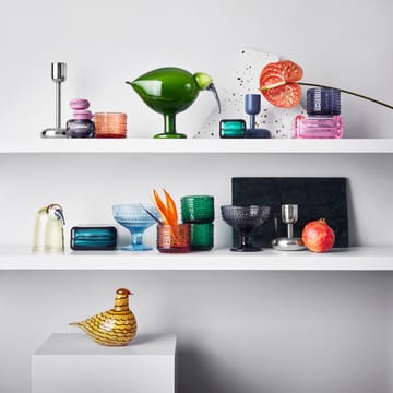Nappula lysestage stål - stor 183 mm - Iittala