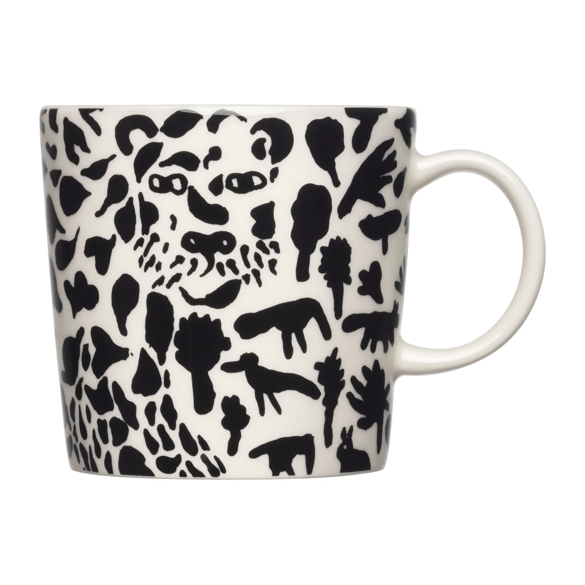 Oiva Toikka Cheetah krus 30 cl, Sort/Hvid Iittala