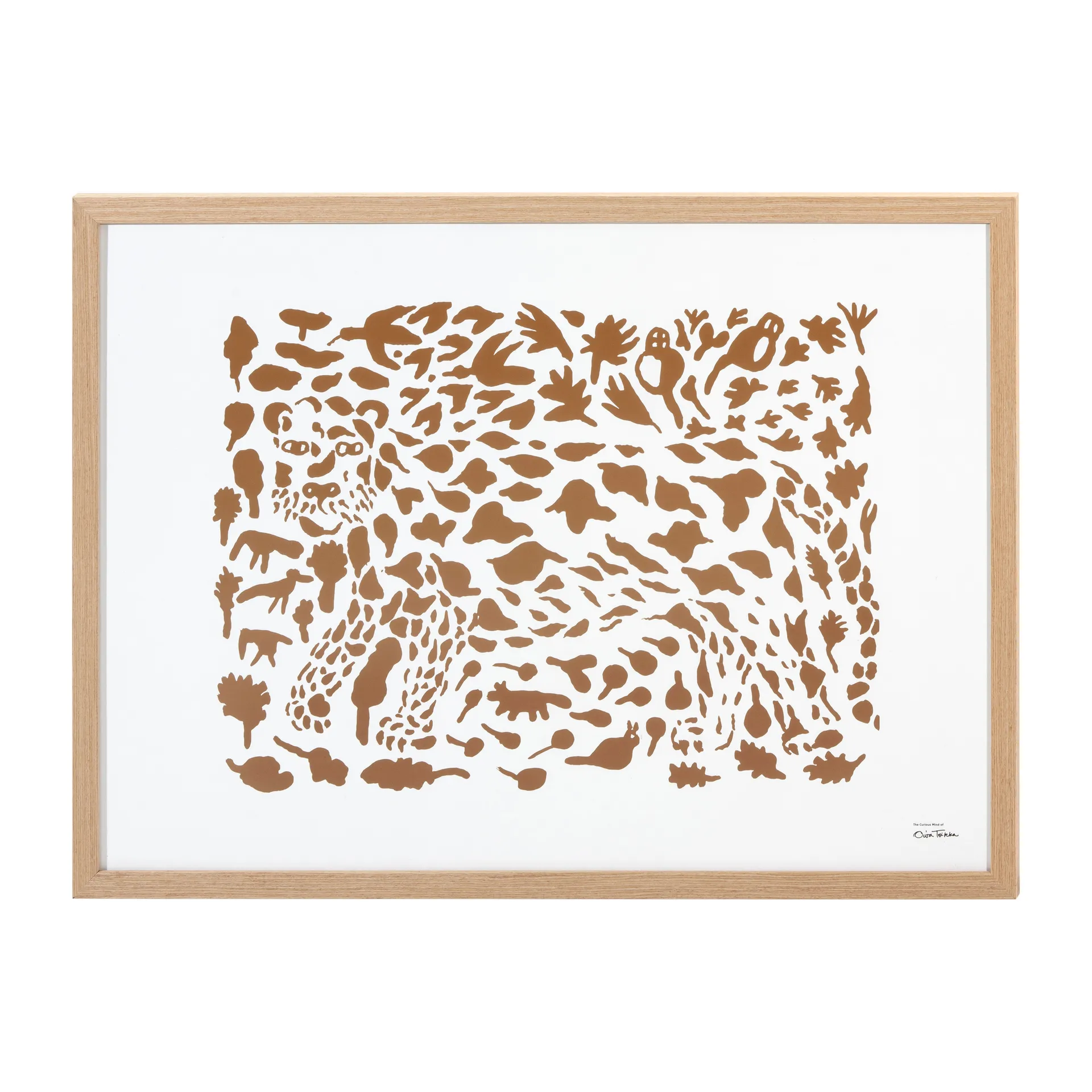 Oiva Toikka Cheetah plakat brun, 50x70 cm Iittala