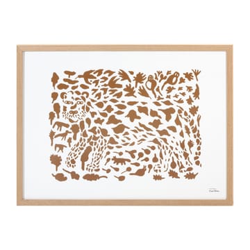 Oiva Toikka Cheetah plakat brun - 50x70 cm - Iittala