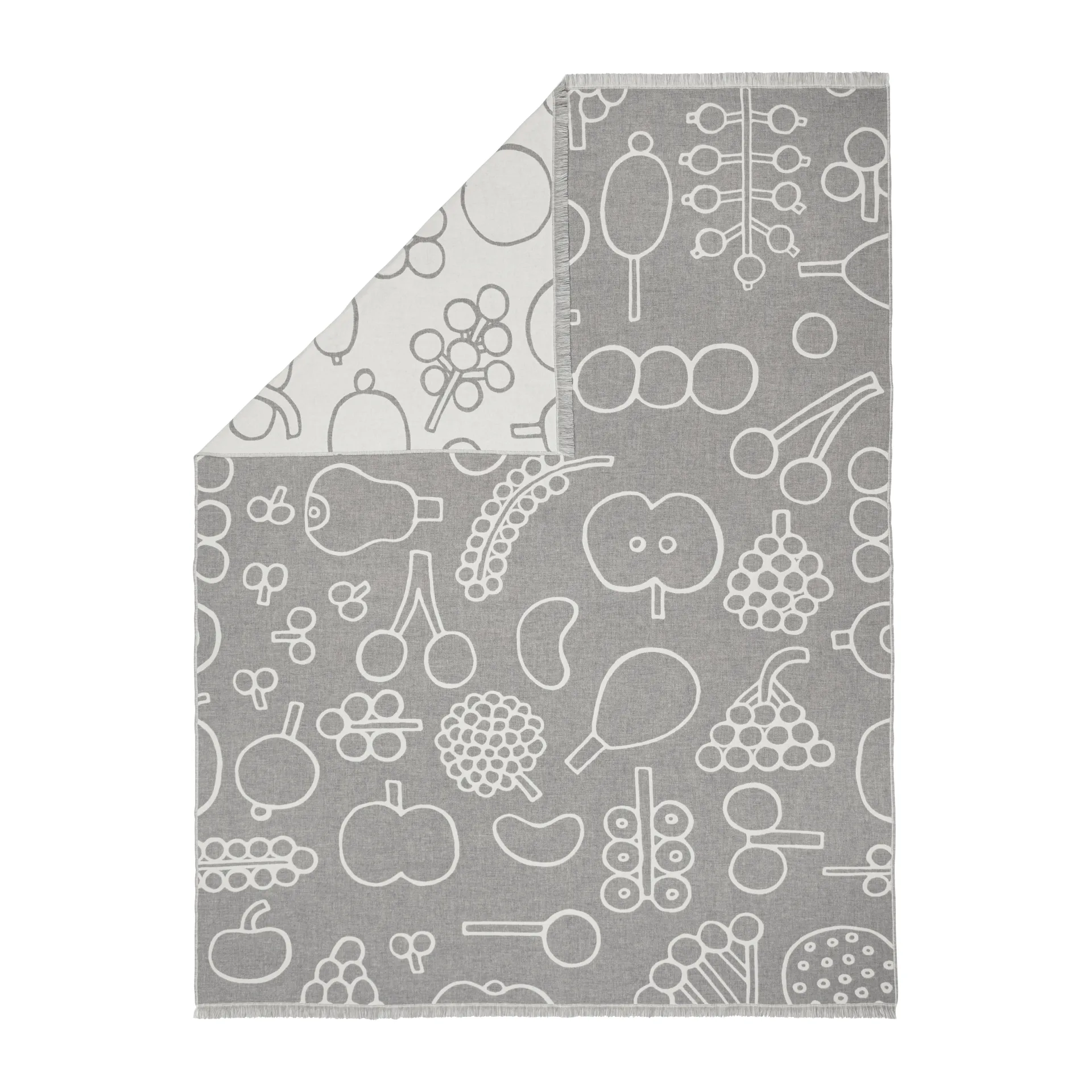 Oiva Toikka Frutta plaid 130x180 cm, Grå Iittala