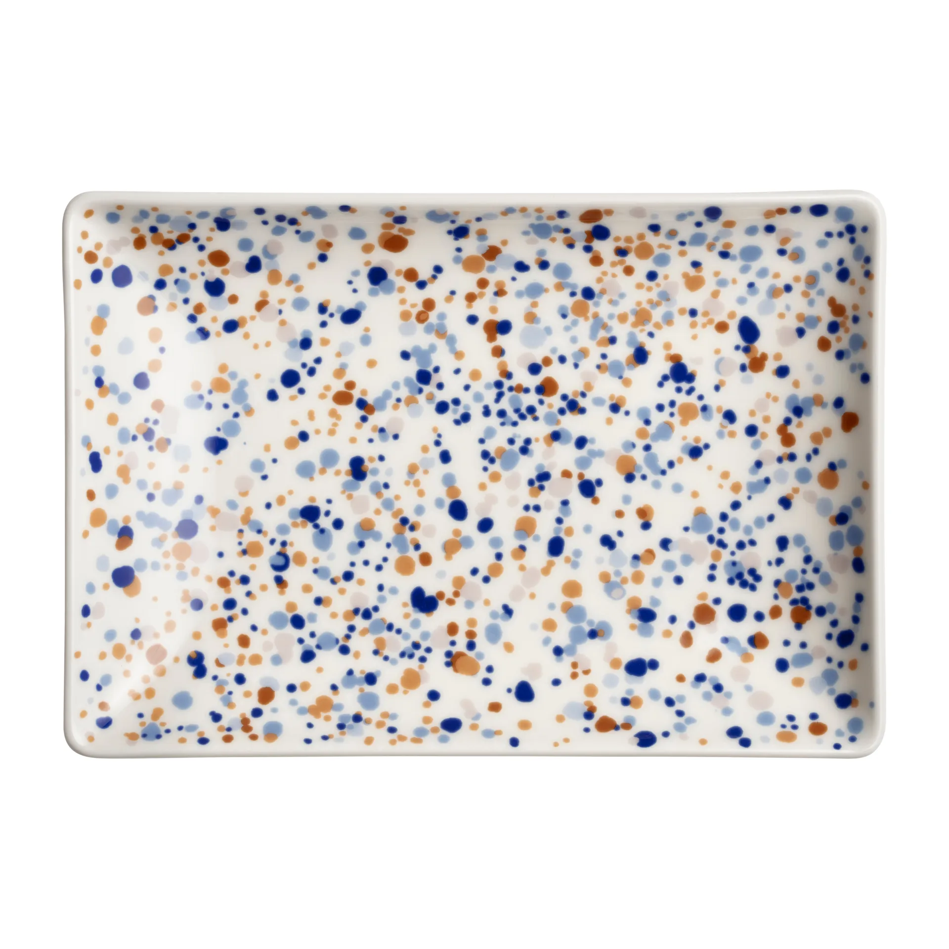 Oiva Toikka Helle A5 tallerken 15x21 cm, Blå/Brun Iittala