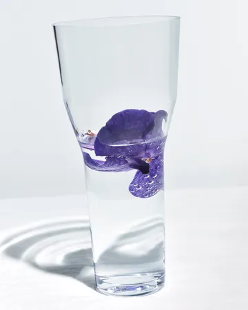 Solare vase høj Ø12x26 cm - Klar - Iittala