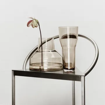 Solare vase høj Ø12x26 cm - Linnedug - Iittala